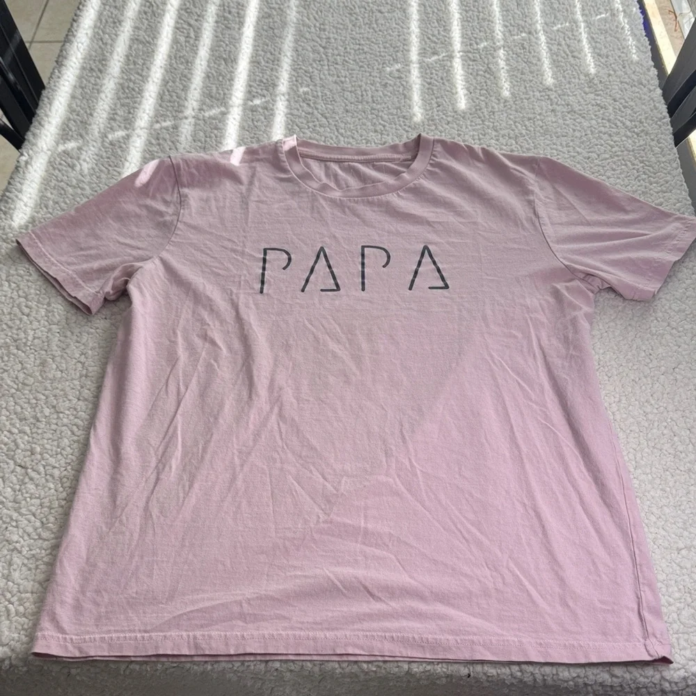 Papa Avignon Pink Graphic Papa Tee for Men